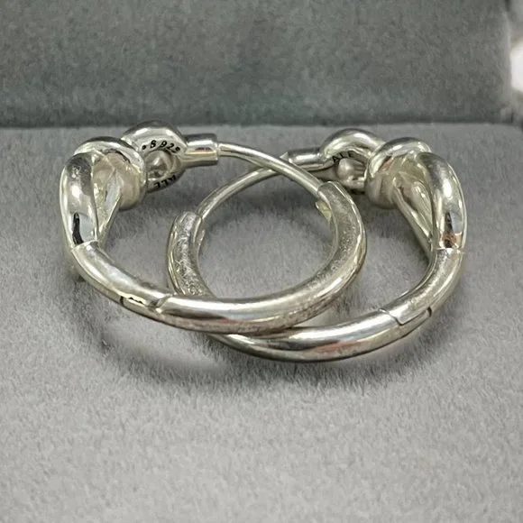Pandora Infinity Knot Hoop Earrings - Picture 3 of 3